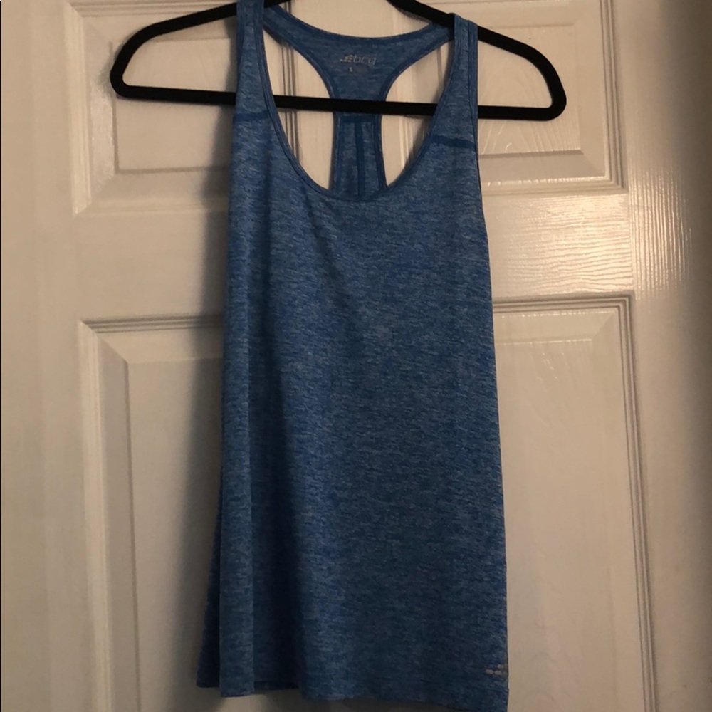 Blue work out tank